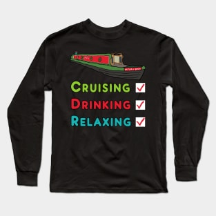 Narrowboat Long Sleeve T-Shirt